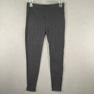 Spalding Gray Heather High Waisted‎ Athletic Leggings Womens Medium Activewear